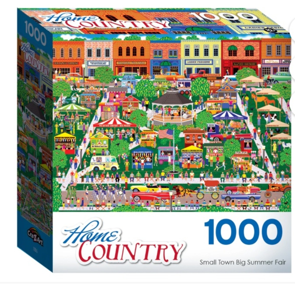 Cra-Z-Art • Home Country • Small Town Big Summer Fair • 1000-Piece Puzzle
